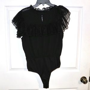 Fashion Nova ruffle sleeve body suite